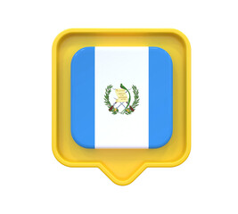 3d icon Guatemala Flag