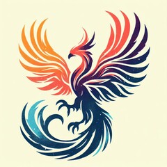 Fototapeta na wymiar illustration of phoenix, ai generate