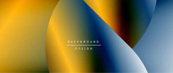 Bright color circle and round element minimal geometric abstract background for posters, covers, banners, brochures, websites