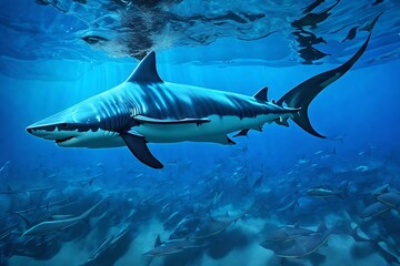 Fototapeta premium shark in the sea