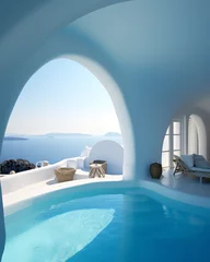 Türaufkleber Architector, house design, Santorini, pool outdoor © Ricardo Costa