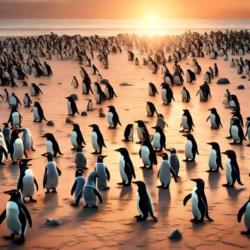 group of pegions dancing on the beach