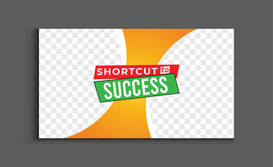 Online Business Success Secrets eye-catching thumbnail design template with strong understanding and creative style