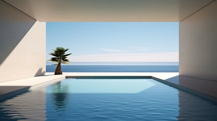 design minimalist beachfront infinity pool