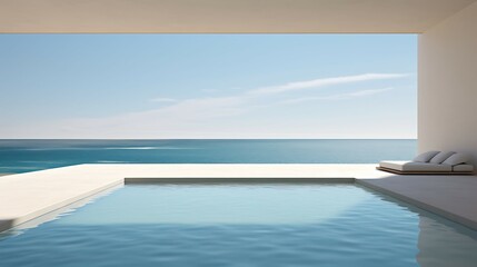 design minimalist beachfront infinity pool