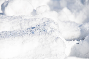 雪のクローズアップ