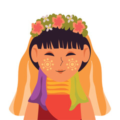 myanmar girl and thanaka