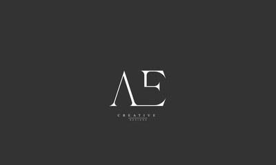 Obraz premium Alphabet letters Initials Monogram logo AE EA A E
