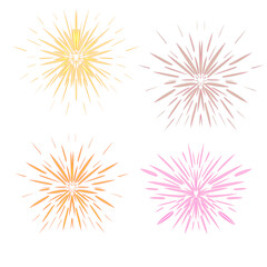 set of fireworks