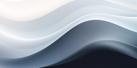 Obraz premium Abstract background featuring bright white and black hues, with curve, accentuated by a captivating color gradient ombre effect