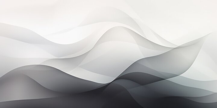 Abstract background featuring bright white and black hues, with  curve, accentuated by a captivating color gradient ombre effect
