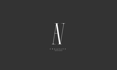 Alphabet letters Initials Monogram logo AV VA A V