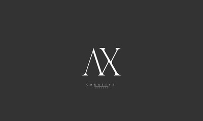 Alphabet letters Initials Monogram logo AX XA A X 