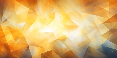 Abstract background featuring thunderous bright gold and silver hues, with geometric shapes and angles, accentuated by a captivating color gradient ombre effect