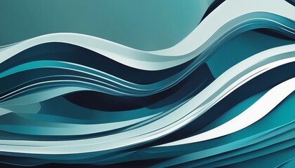 Abstract blue background with smooth lines. 