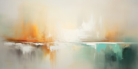 Abstract modern background featuring vibrant yellow and bright mint gold orange hues.
