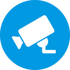 Security camera icon for graphic design, logo, web site, social media, mobile app, ui