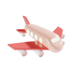 airplane for travel 3d illustration
