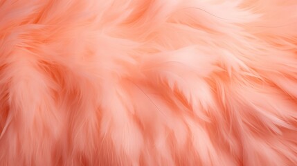fluffy fur and feathers, abstract peach background conceptual color of 2024 Peach Fuzz. Floral background. Pantone color
