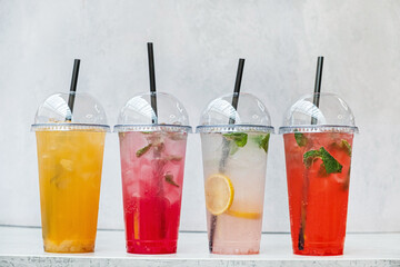 summer cocktails in the cafe