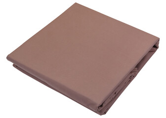 Folded brown duvet cover