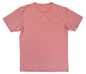 Front pink pastel t-shirt mockup