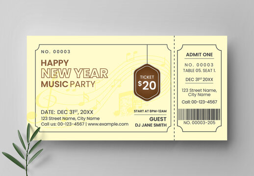 Event Ticket Template