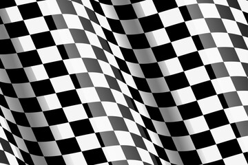 checkered flag waving outside background