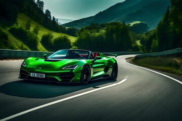 discover top sports green car and their record- breaking speeds on road.