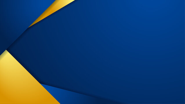 Blue and yellow minimalist modern background.