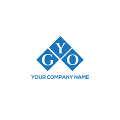 YGO letter logo design on white background. YGO creative initials letter logo concept. YGO letter design.
