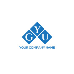 YGU letter logo design on white background. YGU creative initials letter logo concept. YGU letter design.
