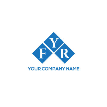 YFR letter logo design on white background. YFR creative initials letter logo concept. YFR letter design.
