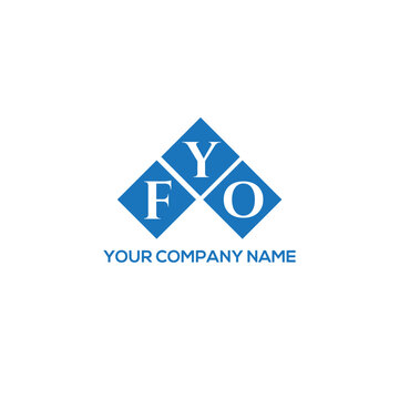 YFO letter logo design on white background. YFO creative initials letter logo concept. YFO letter design.
