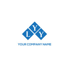 Fototapeta premium YLY letter logo design on white background. YLY creative initials letter logo concept. YLY letter design. 