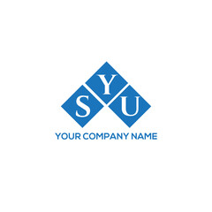 YSU letter logo design on white background. YSU creative initials letter logo concept. YSU letter design.

