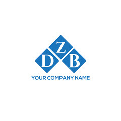 ZDB letter logo design on white background. ZDB creative initials letter logo concept. ZDB letter design.
