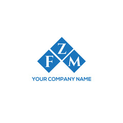 ZFM letter logo design on white background. ZFM creative initials letter logo concept. ZFM letter design.
