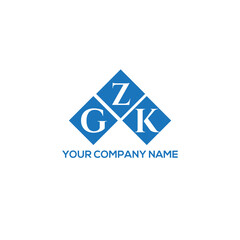 ZGK letter logo design on white background. ZGK creative initials letter logo concept. ZGK letter design.
