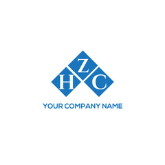 ZHC letter logo design on white background. ZHC creative initials letter logo concept. ZHC letter design.
