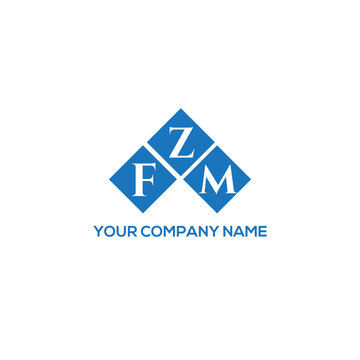 ZFM letter logo design on white background. ZFM creative initials letter logo concept. ZFM letter design.
