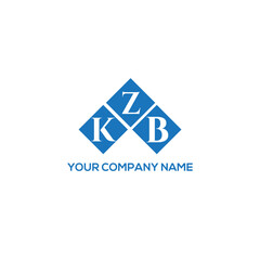 Naklejka premium ZKB letter logo design on white background. ZKB creative initials letter logo concept. ZKB letter design. 