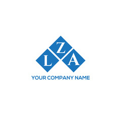 Fototapeta premium ZLA letter logo design on white background. ZLA creative initials letter logo concept. ZLA letter design. 