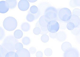 Abstract bokeh light bubble white and blue background decoration