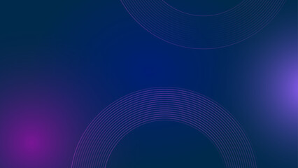 Abstract gradient background with dynamice circle lines. Modern shiny blue diagonal rounded lines pattern. Futuristic technology concept. Suit for poster, banner, brochure, corporate, website