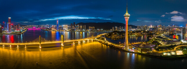 Macau Tower and Cityscape
