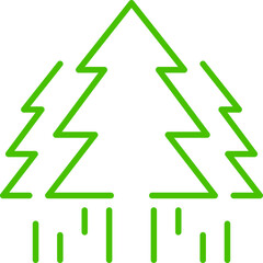 forest tree line icon symbol illustration