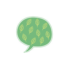 カラフルな幾何学模様の吹き出しセット