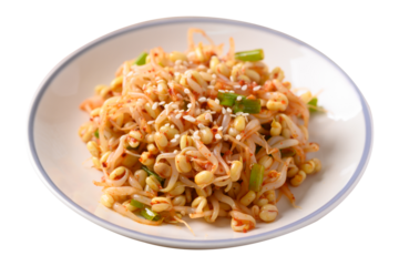 Spicy mung bean sprouts salad (Kongnamul Muchim), Korean food