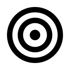 Bullseye icon for target and goals